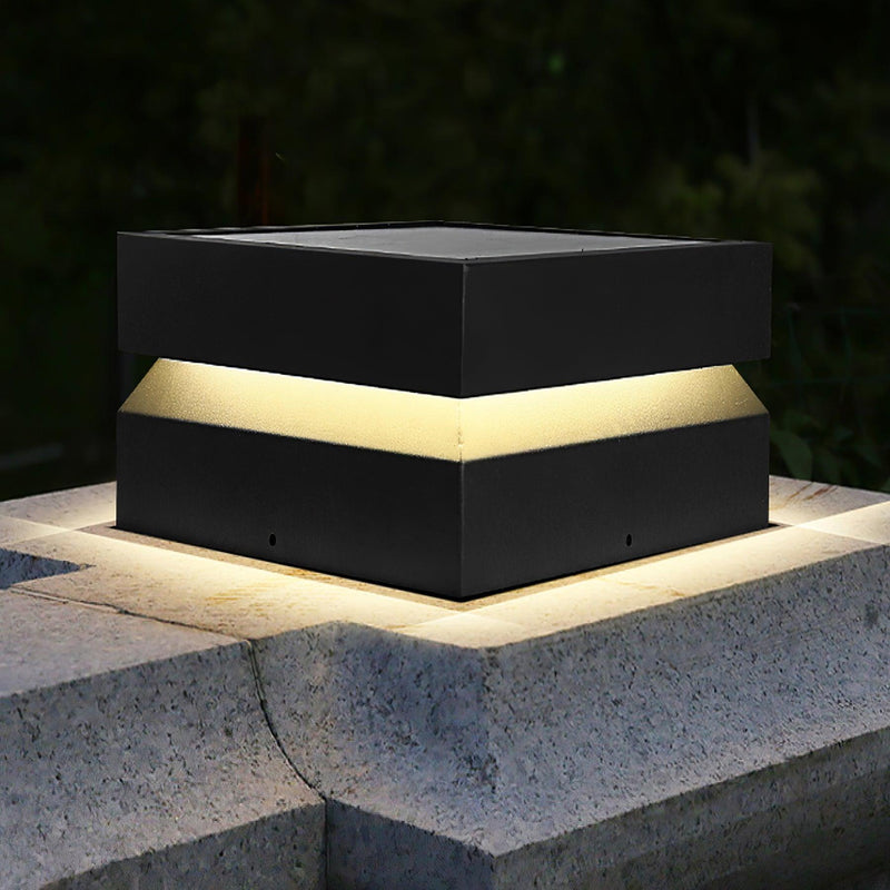Square Post Outdoor Light-DWHOME