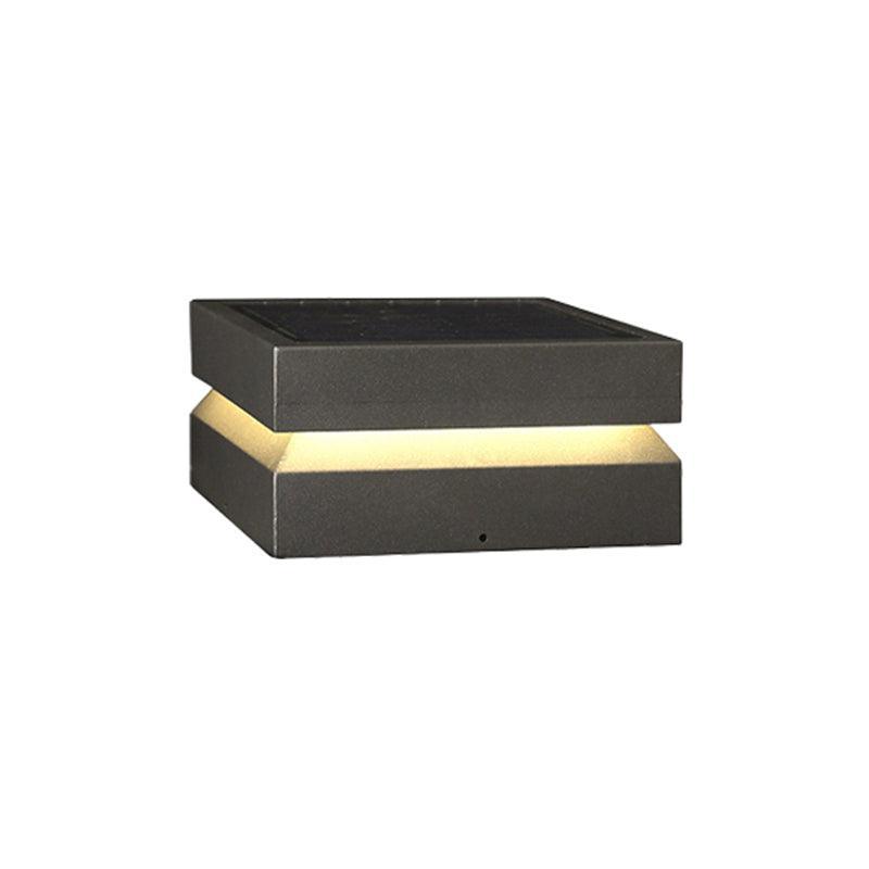 Square Post Outdoor Light-DWHOME