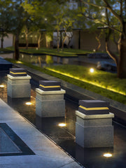 Square Post Outdoor Light-DWHOME