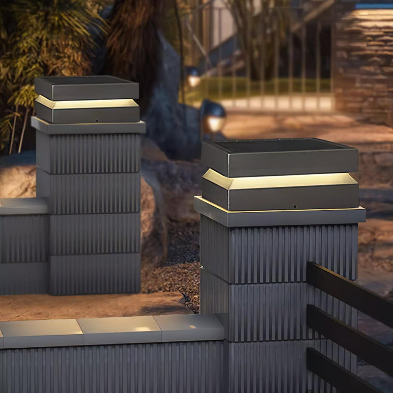Square Post Outdoor Light-DWHOME