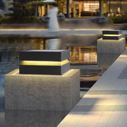 Square Post Outdoor Light-DWHOME
