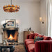 Solaris Disc Murano Chandelier-DWHOME