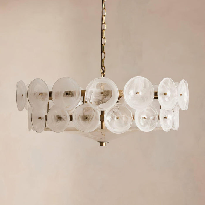 Solaris Disc Murano Chandelier - DWHOME