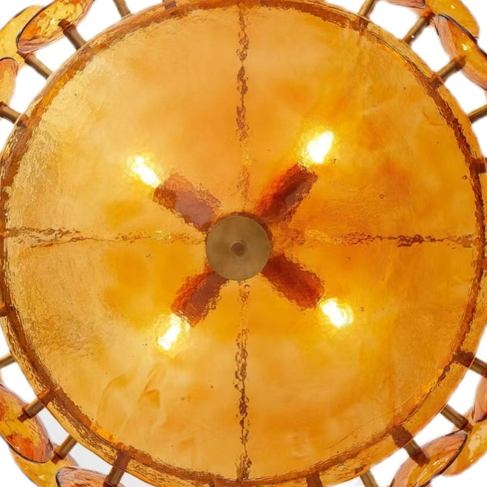 Solaris Disc Murano Chandelier-DWHOME