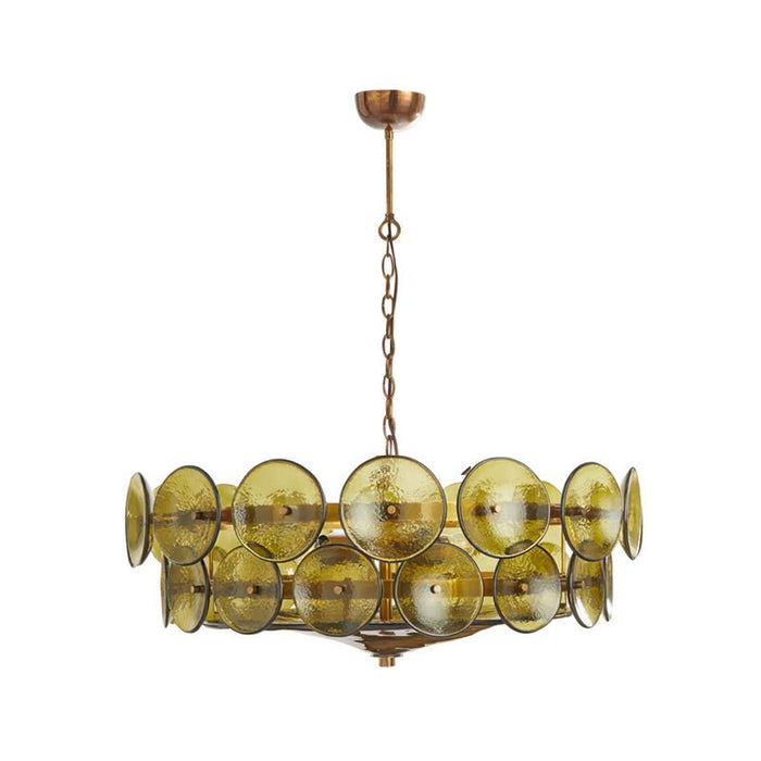 Solaris Disc Murano Chandelier-DWHOME