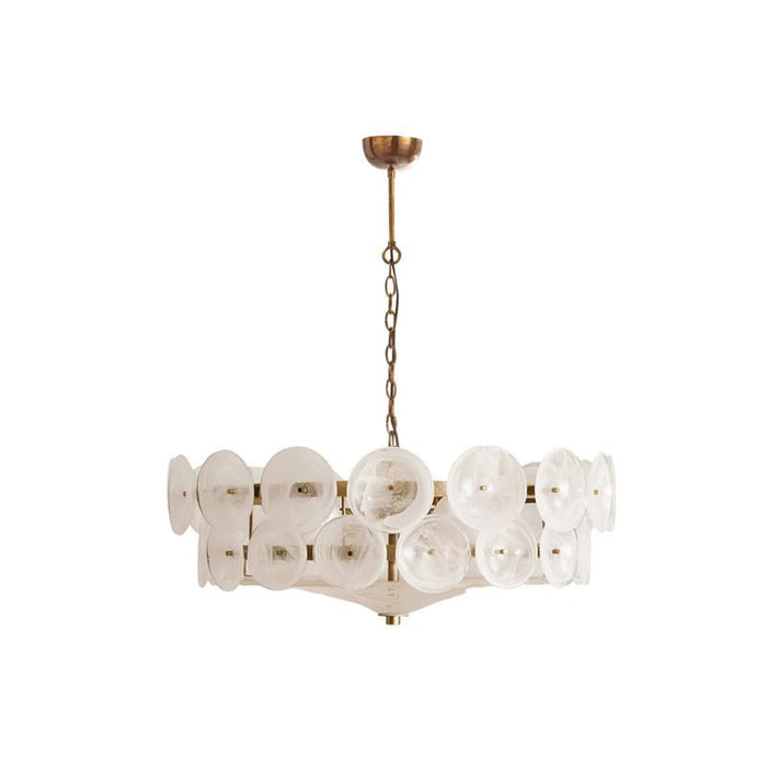 Solaris Disc Murano Chandelier-DWHOME