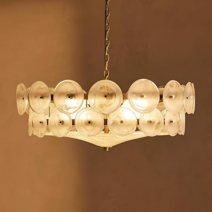 Solaris Disc Murano Chandelier - DWHOME