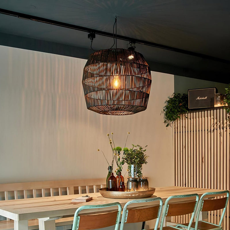 Sora Rattan Pendant Light-DWHOME