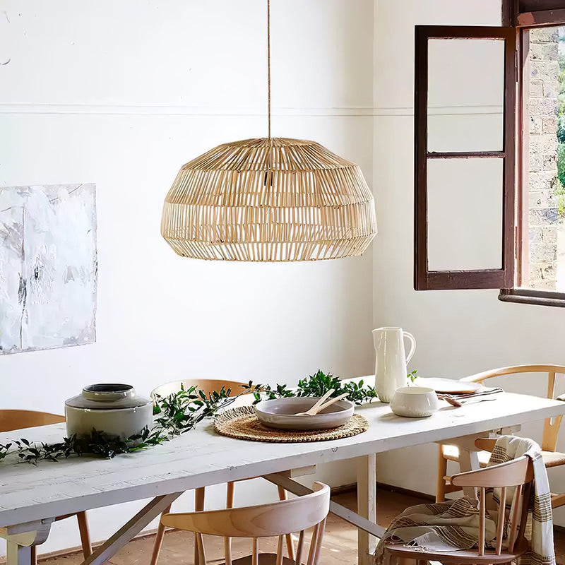 Sora Rattan Pendant Light-DWHOME