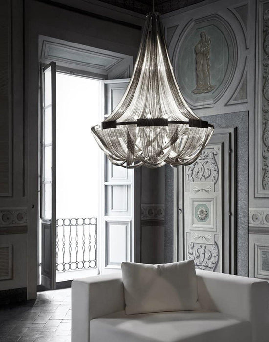 Tassel Aluminum Chain Chandelier - Vakkerlight