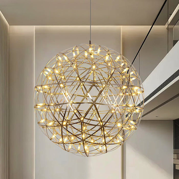 Gold Spark Ball Pendant Light.