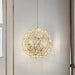 Gold Spark Ball Pendant Light-DWHOME