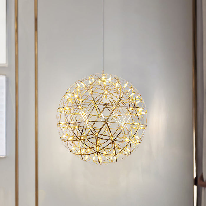 Gold Spark Ball Pendant Light