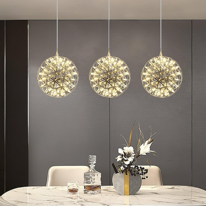 Gold Spark Ball Pendant Light-DWHOME