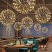 Gold Spark Ball Pendant Light-DWHOME