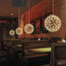 Gold Spark Ball Pendant Light-DWHOME