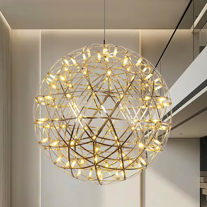 Gold Spark Ball Pendant Light.