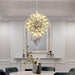 Gold Spark Ball Pendant Light-DWHOME