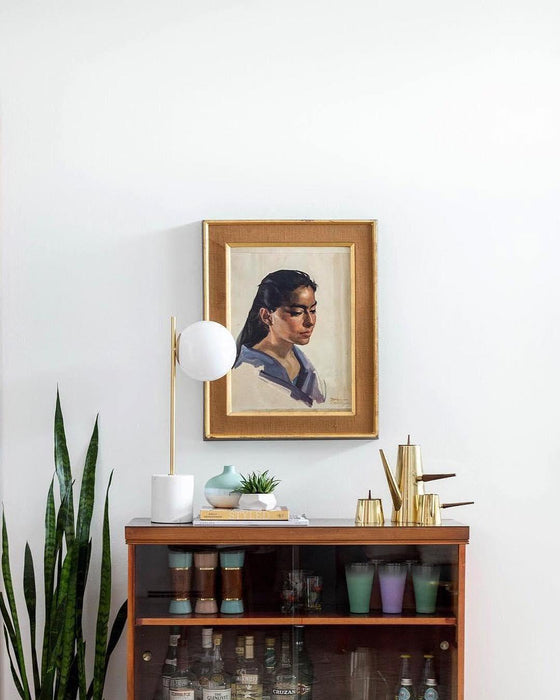 Sphere & Stem Table Lamp-DWHOME