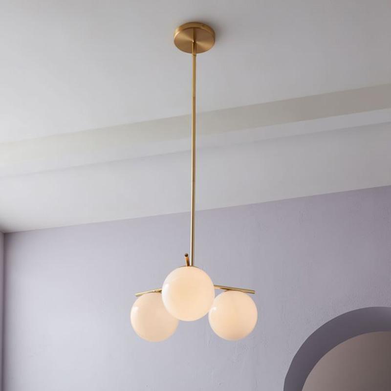 Sphere & Stem Chandelier-DWHOME