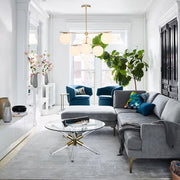 Sphere & Stem Chandelier-DWHOME