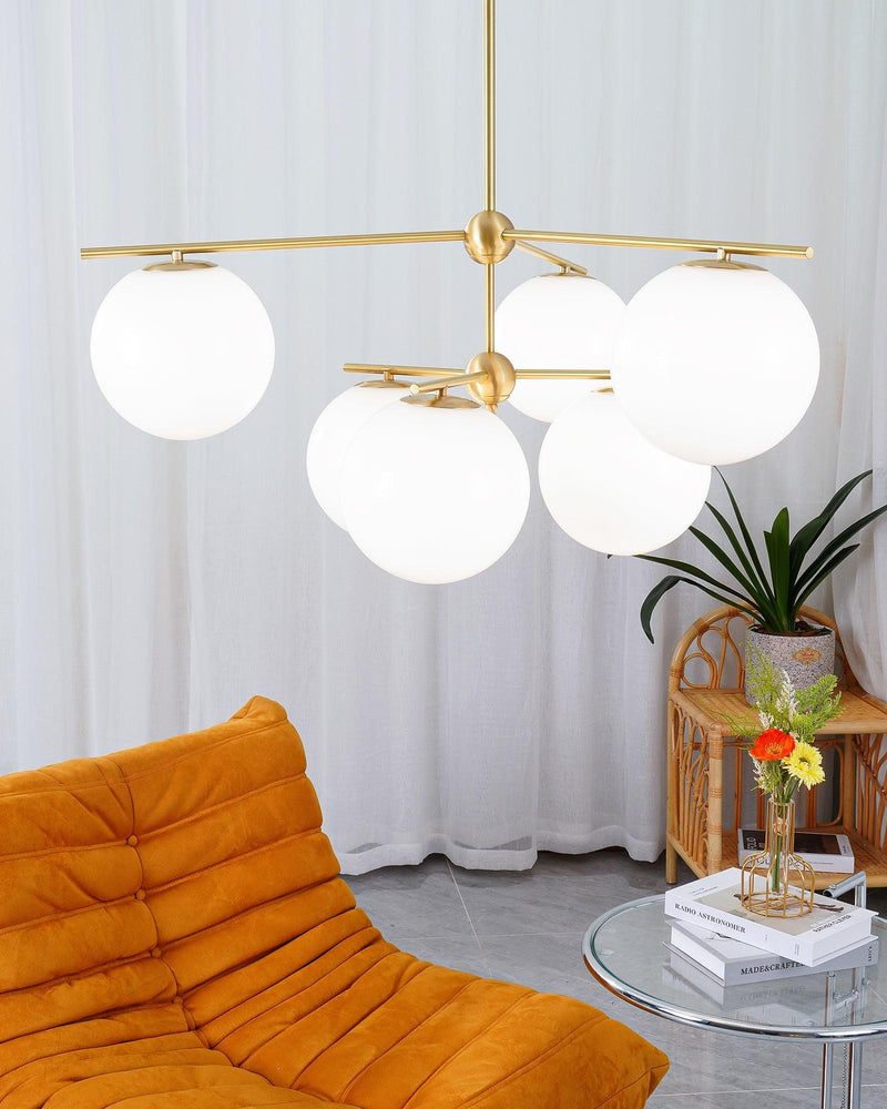 Sphere & Stem Chandelier-DWHOME