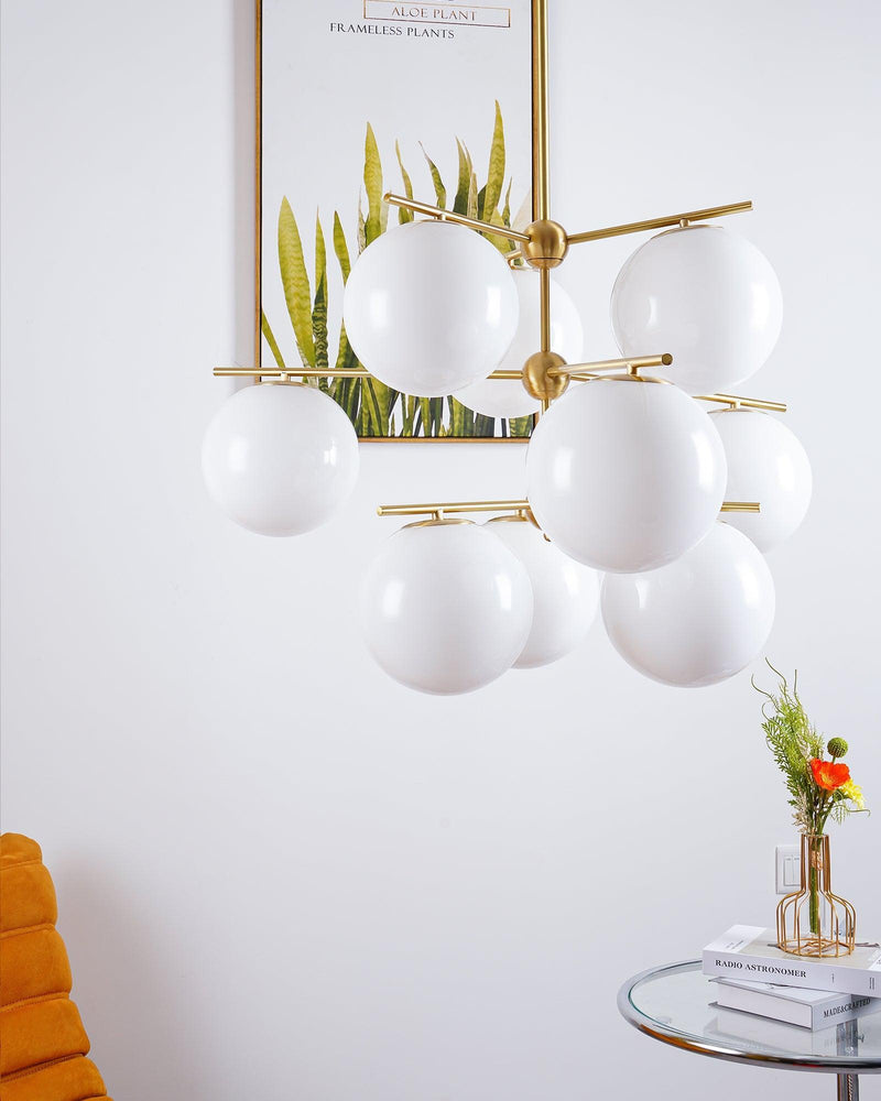 Sphere & Stem Chandelier-DWHOME