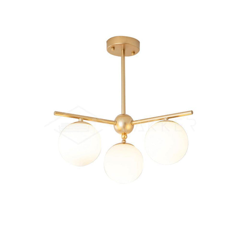 Sphere & Stem Chandelier-DWHOME