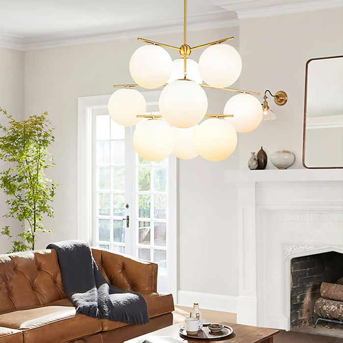 Sphere & Stem Chandelier - DWHOME