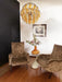 Spherical Murano Poliedri Amber Transparent Glass Chandelier-DWHOME
