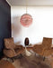 Spherical Murano Poliedri Pink Glass Chandelier-DWHOME
