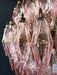 Spherical Murano Poliedri Pink Glass Chandelier-DWHOME
