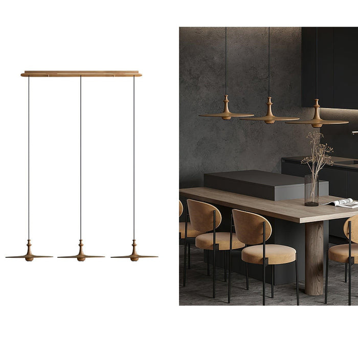 Spindle Disc Pendant Lamp-DWHOME