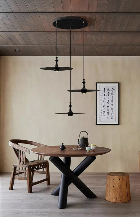 Spindle Disc Pendant Lamp.