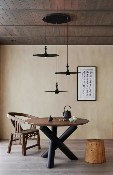 Spindle Disc Pendant Lamp-DWHOME