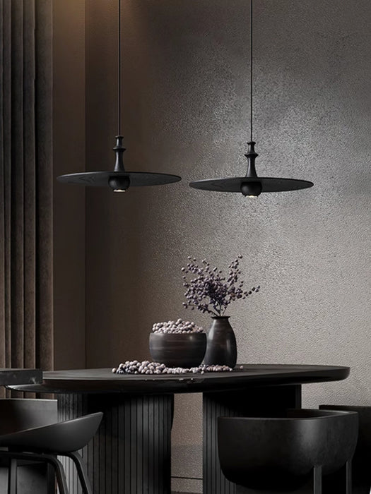 Spindle Disc Pendant Lamp.