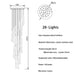Spiral Raindrop Staircase Ceiling Lighting-DWHOME