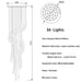 Spiral Raindrop Staircase Ceiling Lighting-DWHOME