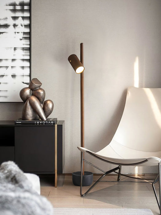 Spotlight Wood Floor Lamp.