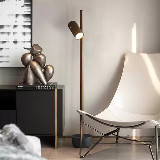 Spotlight Wood Floor Lamp.