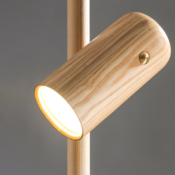 Spotlight Wood Floor Lamp.