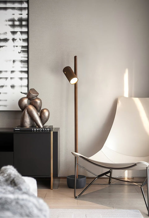 Spotlight Wood Floor Lamp.