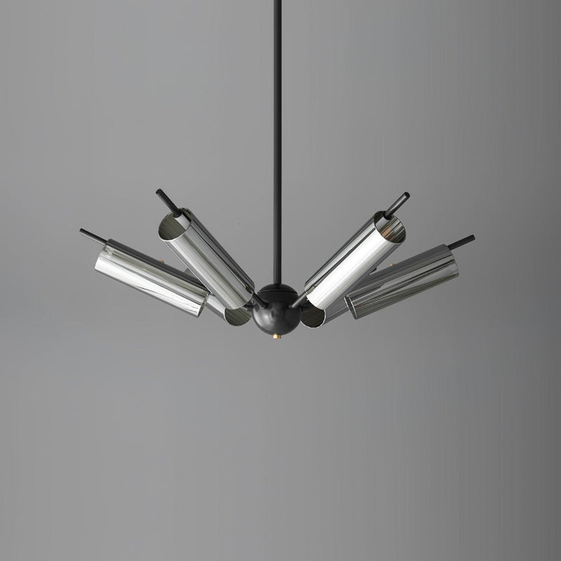 Sputnik Brass Chandelier-DWHOME
