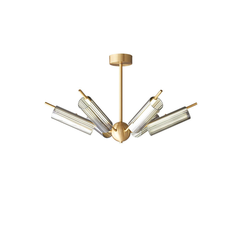 Sputnik Brass Chandelier-DWHOME