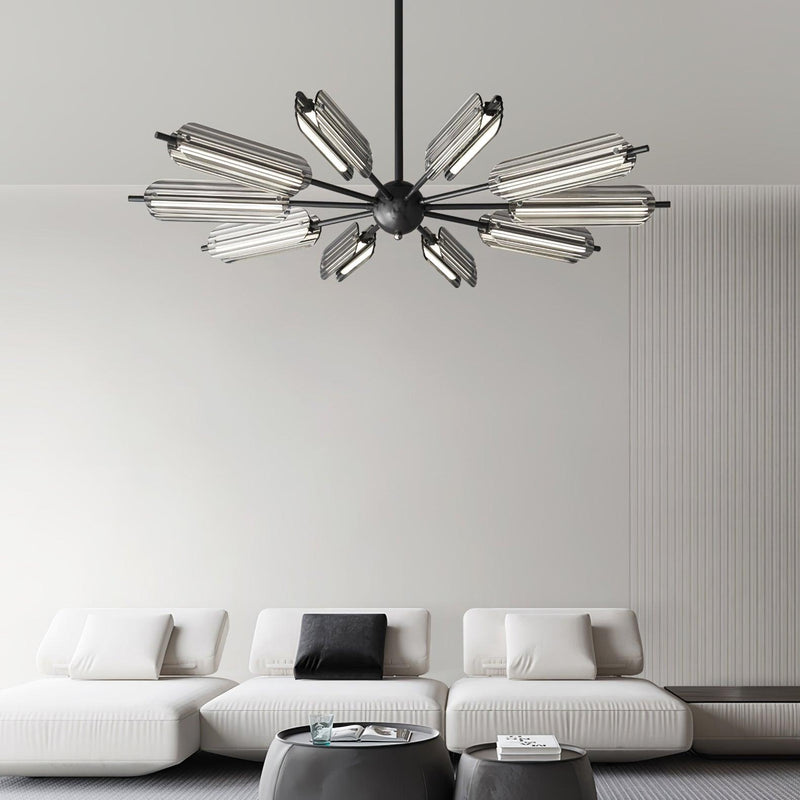 Sputnik Brass Chandelier-DWHOME