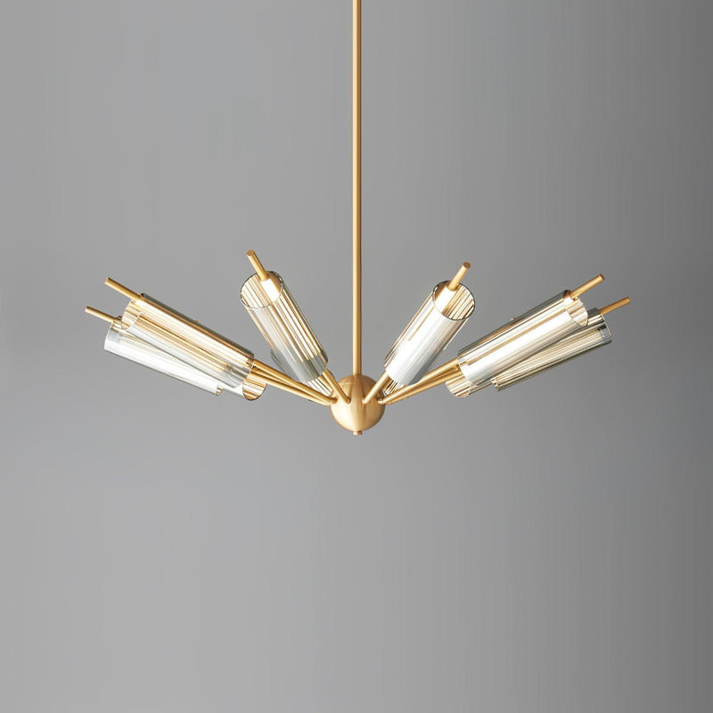 Sputnik Brass Chandelier-DWHOME
