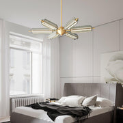 Sputnik Brass Chandelier-DWHOME