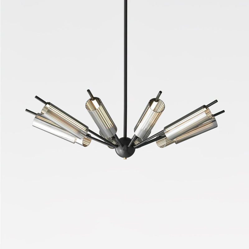 Sputnik Brass Chandelier-DWHOME