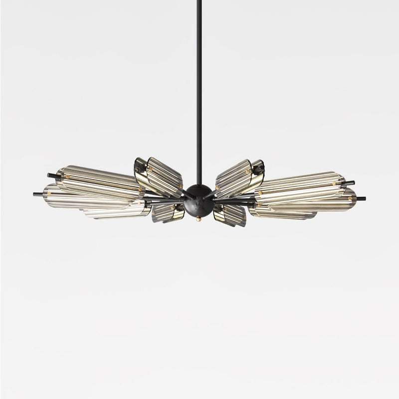 Sputnik Brass Chandelier-DWHOME