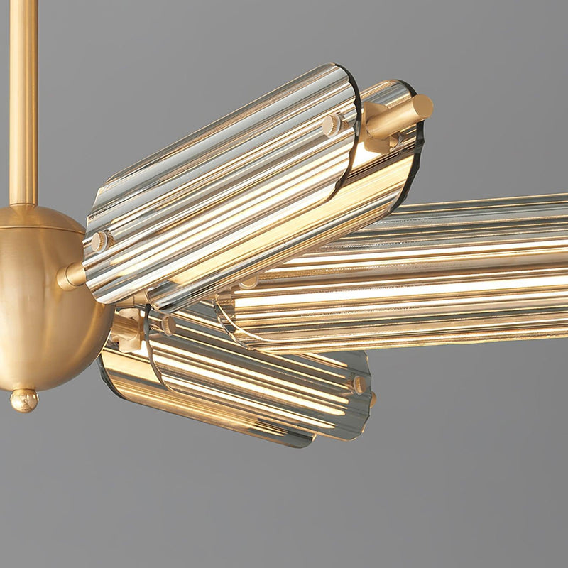 Sputnik Brass Chandelier-DWHOME
